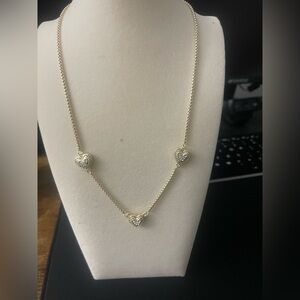 3 Heart Necklace W/Extender